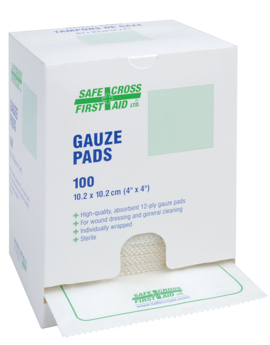 Gauze Pads - Sterile - 10.2 x 10.2cm (100/Box)