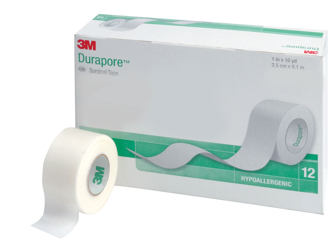 Durapore Surgical Cloth Tape - 2.5cm x 9.1m (12/Box)